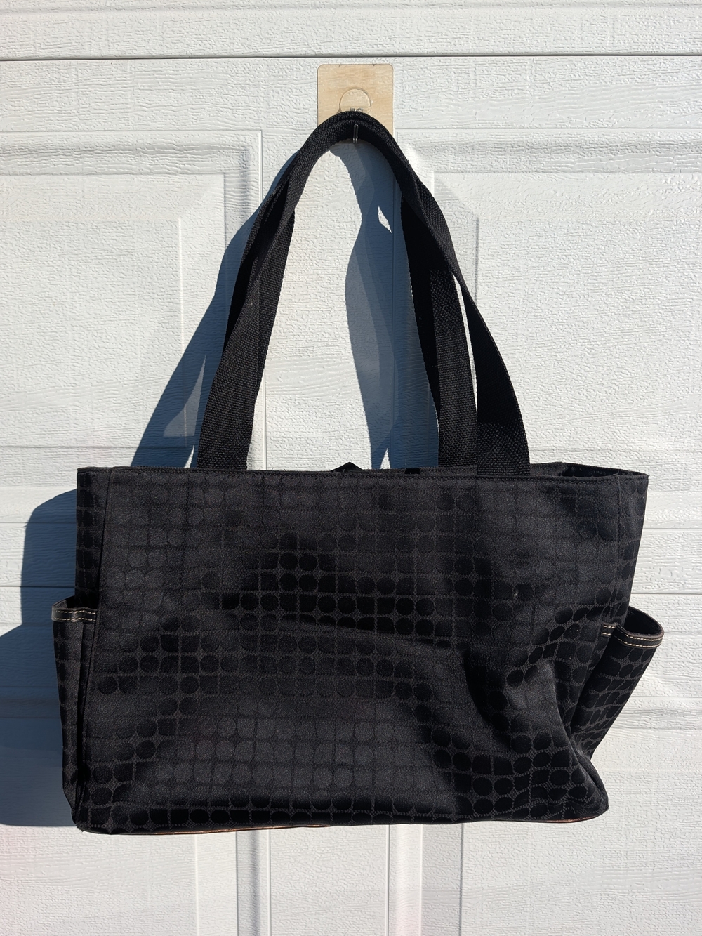 Black Textured Tote Bag for Men - Everyday Carry